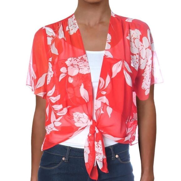 Show Me Your MuMu Tops - NWT Show Me Your Mumu Hava Nova Floral Sheer Top